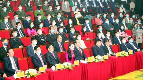 Vĩnh Phúc: Mít tinh chào mừng thành công Đại hội đại biểu toàn quốc lần thứ XIII
