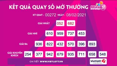 Kết quả xổ số Vietlott ngày 8/2: Rinh thưởng cuối năm với MAX 3D, MAX 3D+