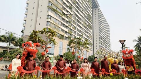 Phúc Khang khánh thành Công viên hoa xuân tại Diamond Lotus Riverside