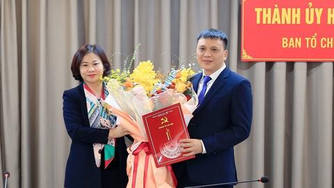 Bổ nhiệm đồng chí Nguyễn Minh Long làm Phó Trưởng ban Tổ chức Thành ủy Hà Nội
