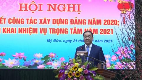Huyện Mỹ Đức thi đua mừng Đảng, mừng Xuân
