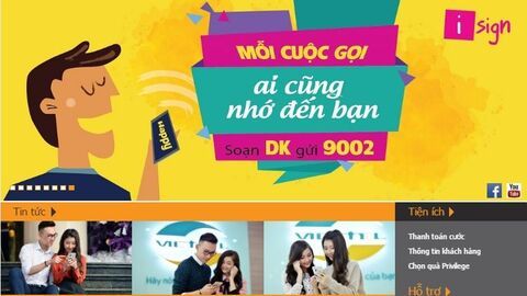 Triển khai phiên bản 1 cổng thông tin điện tử viettel.vn