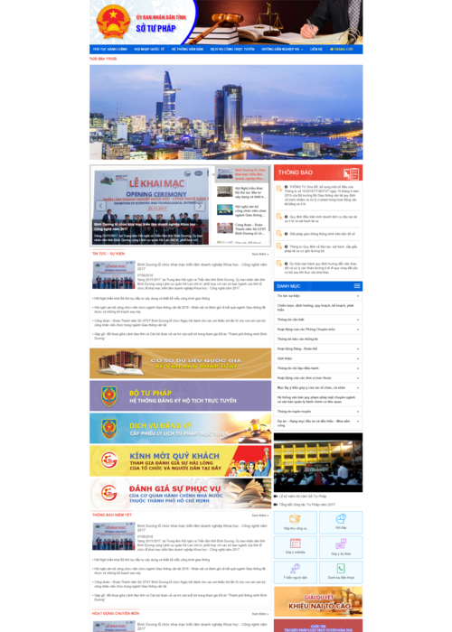 Tạo website Sở tư pháp 32