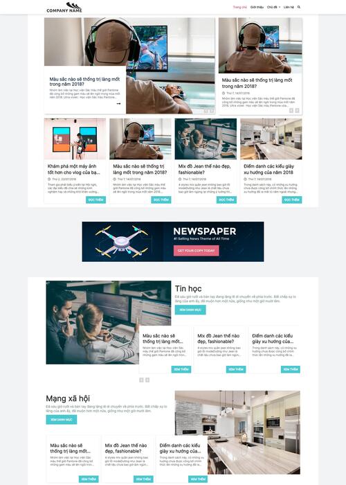 Thiết kế website tin tức 40