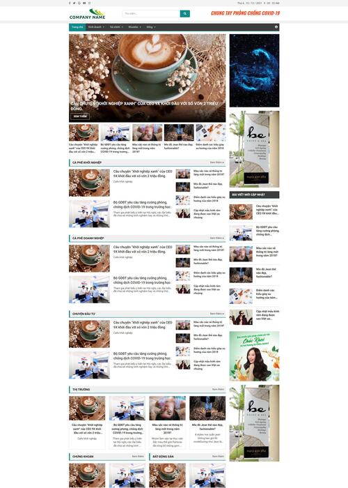 Thiết kế website tin tức 24