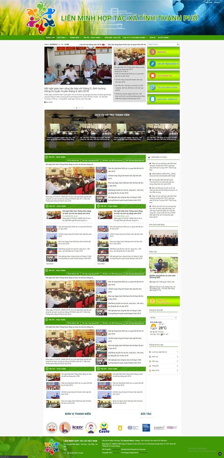 Thiết kế website nhà nước 41 (Liên minh HTX)