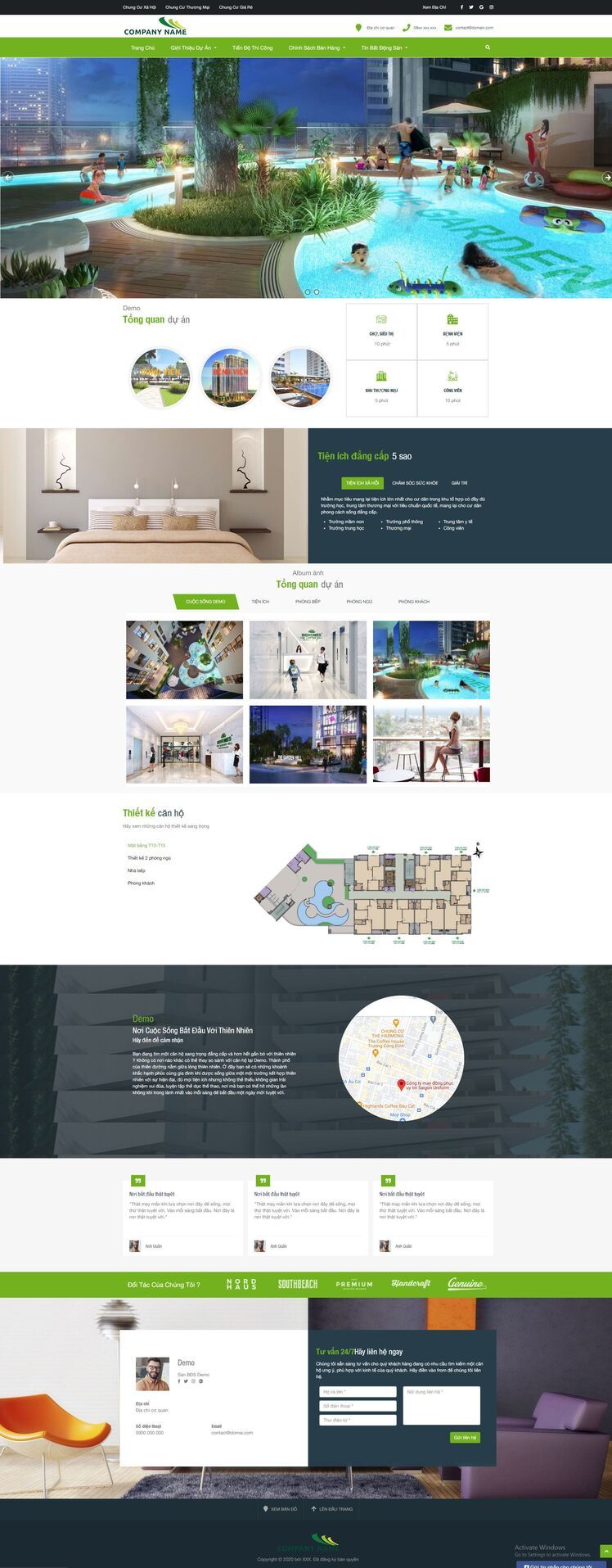 Xây dựng website dự án bất động sản 113