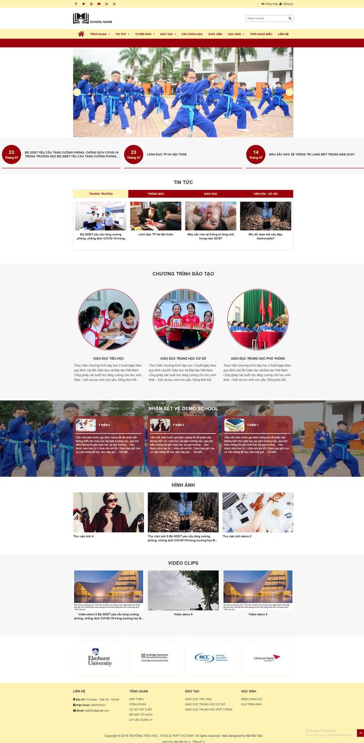 Thiết kế website Edu 23