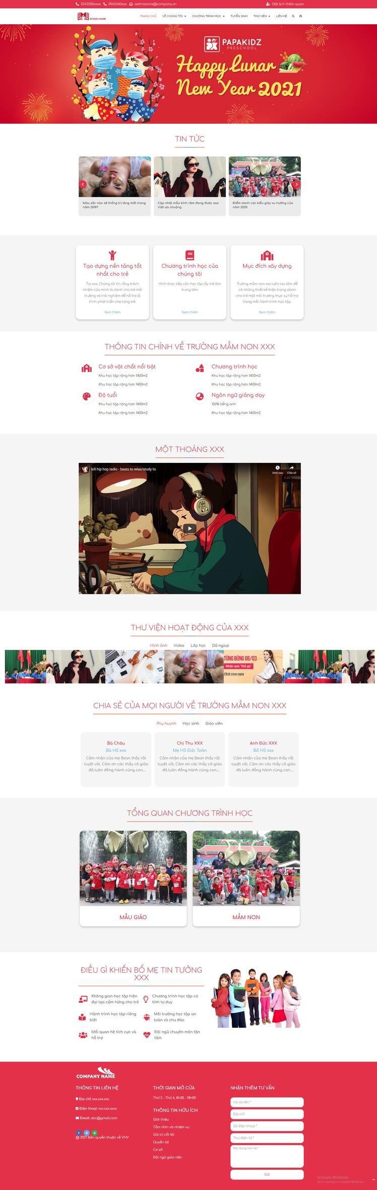 Thiết kế website Edu 29