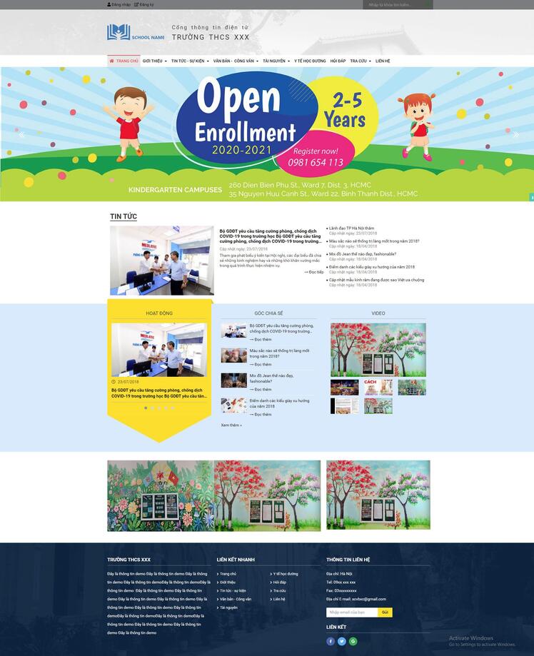 Thiết kế website Edu 38