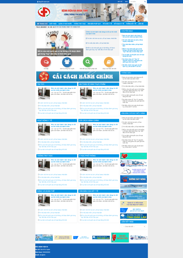 Thiết kế website bệnh viện 22
