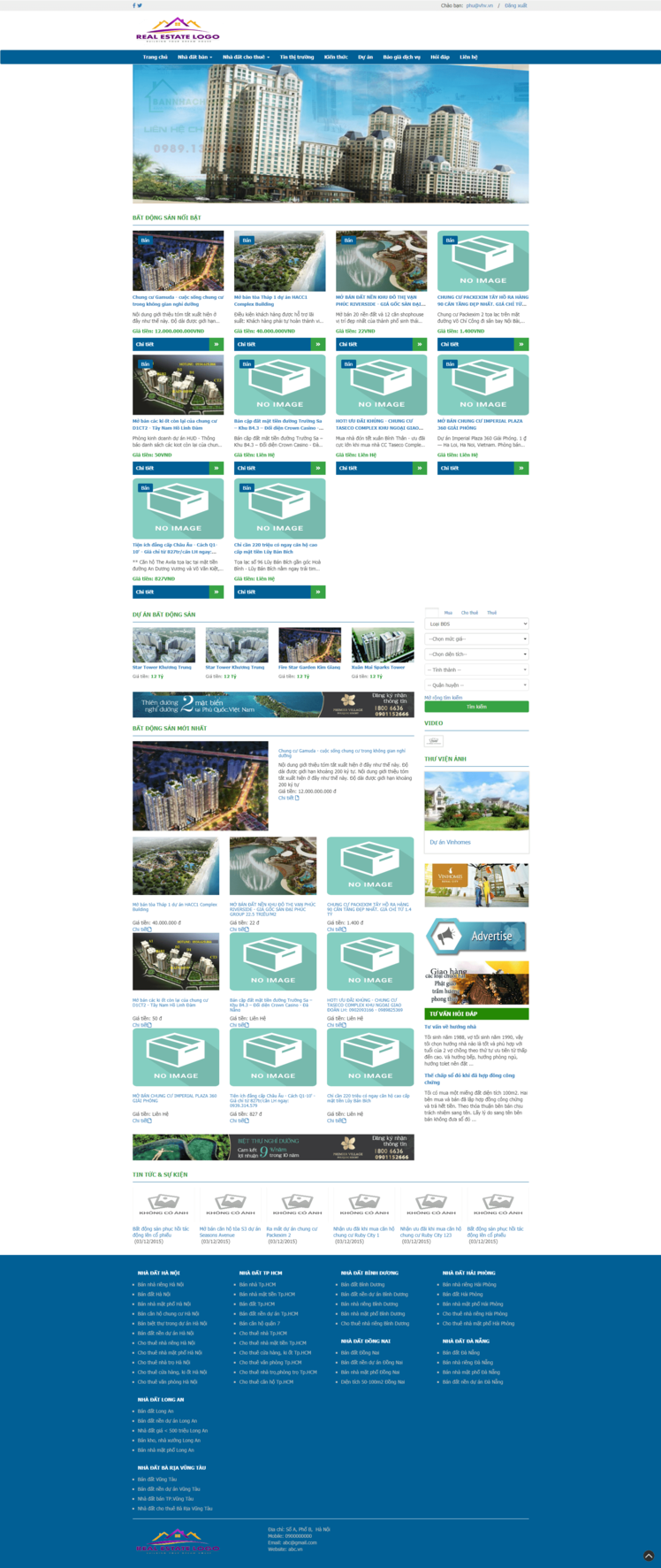 Tạo website bất động sản 109