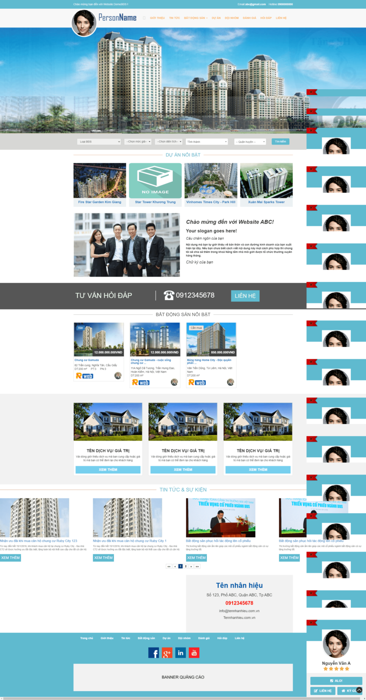 Làm web bất động sản 110