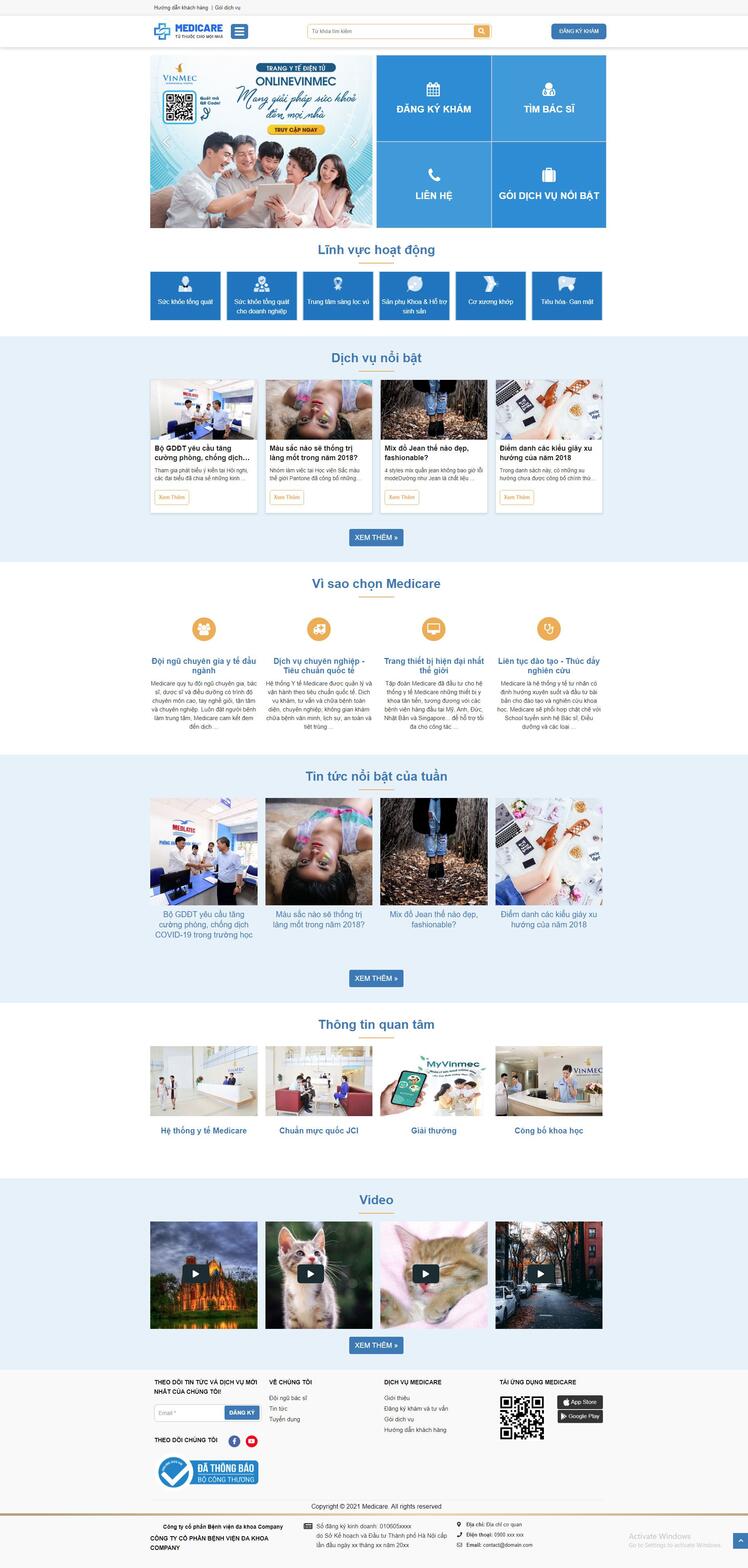Thiết kế website bệnh viện 43