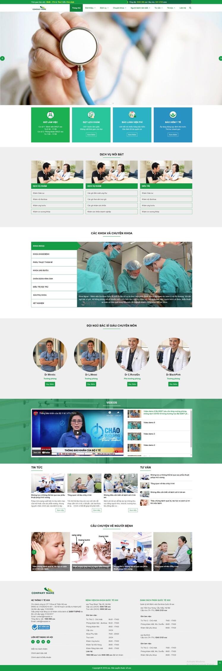 Thiết kế website bệnh viện 45