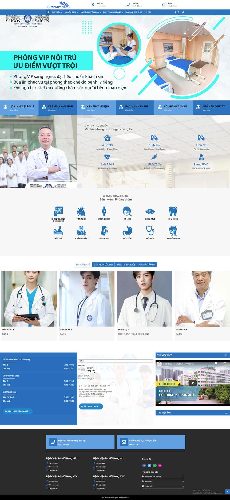 Thiết kế website bệnh viện 47