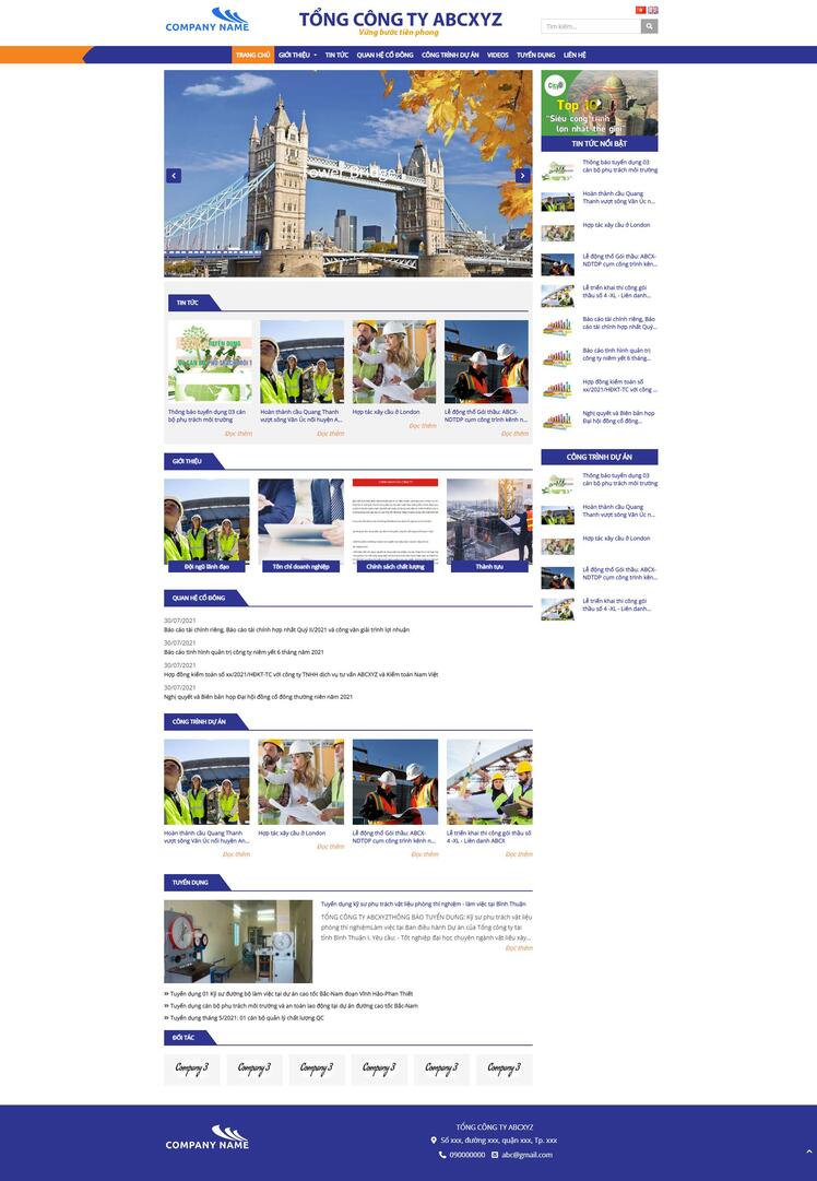 Thiết kế website giới thiệu doanh nghiệp 14