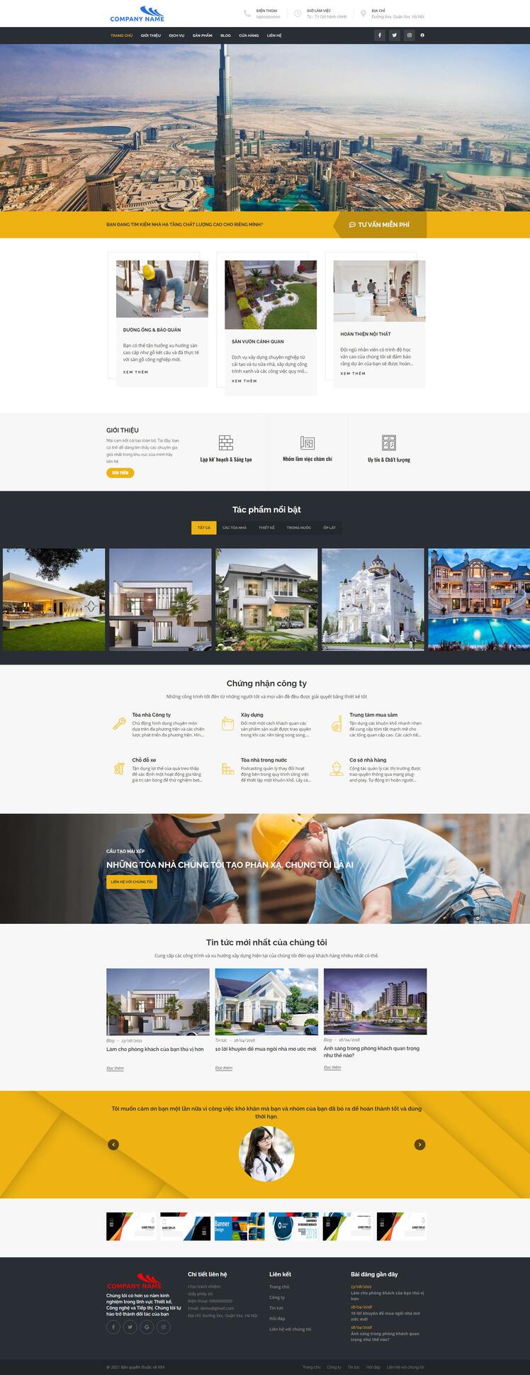 Thiết kế website giới thiệu doanh nghiệp 21