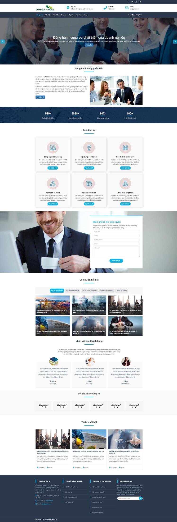 Thiết kế website giới thiệu doanh nghiệp 22