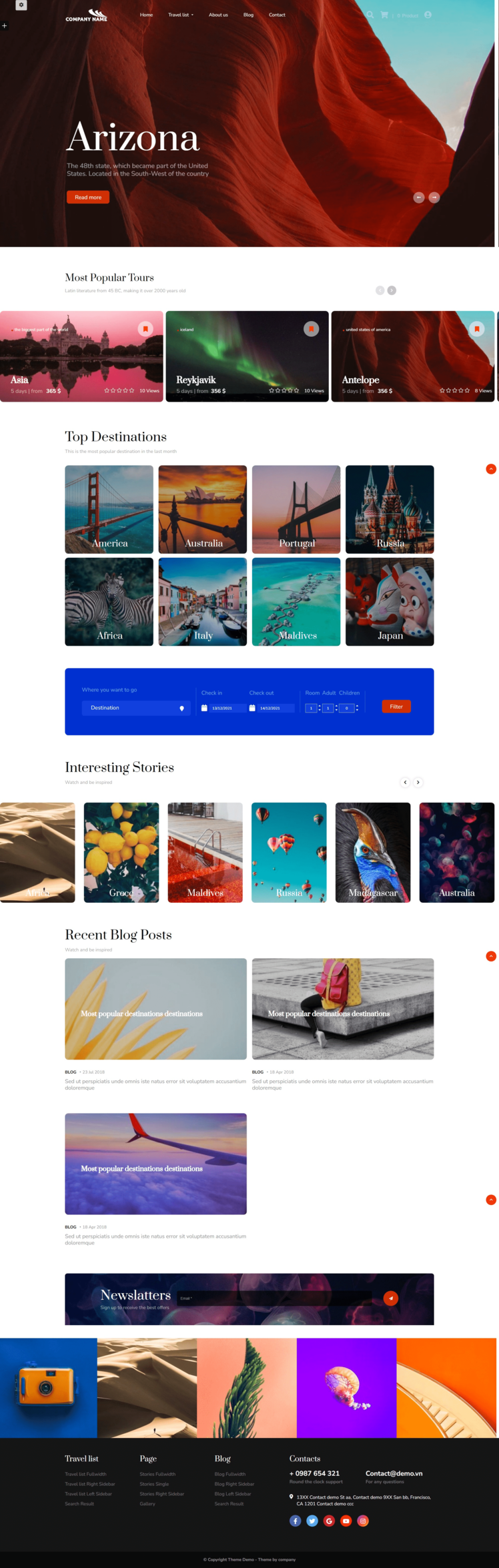 Thiết kế website du lịch 122