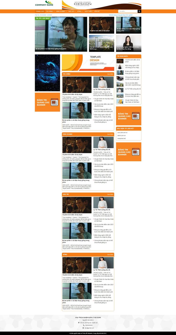 Thiết kế website tin tức 23