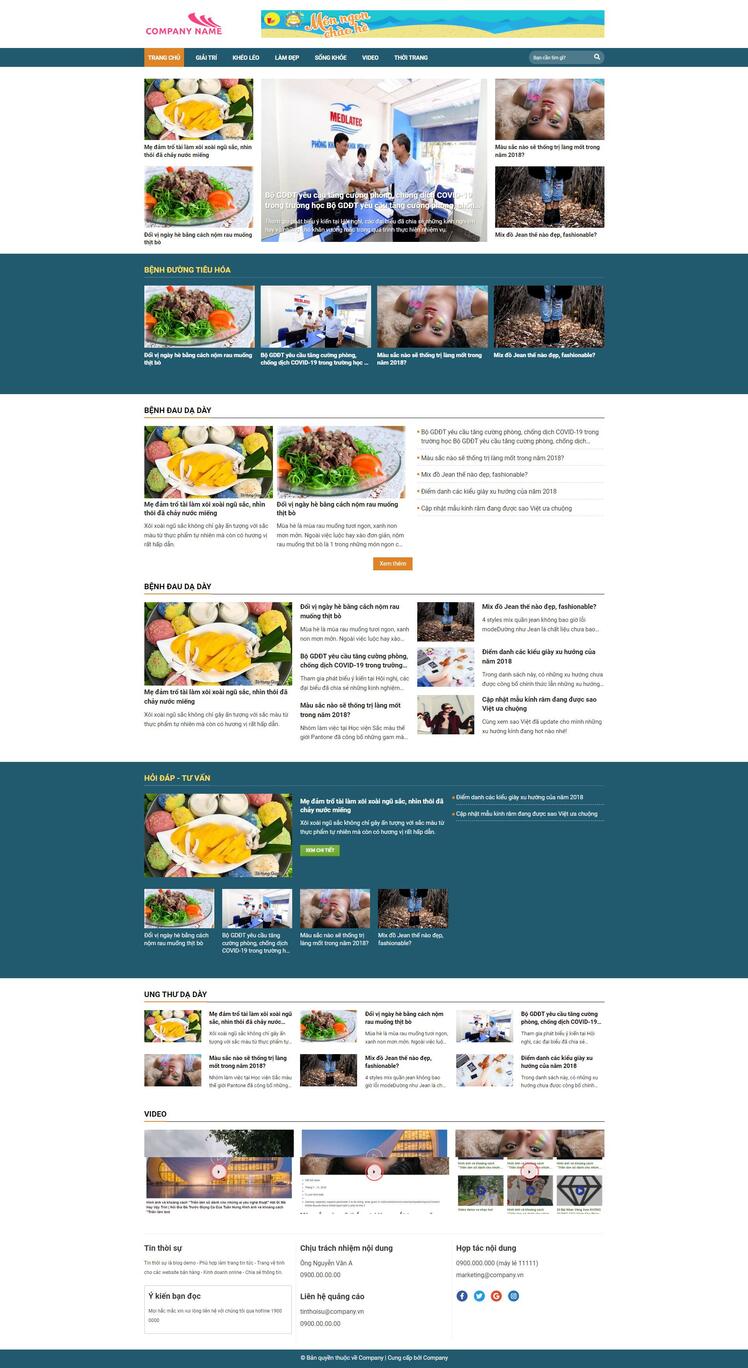 Thiết kế website tin tức 28