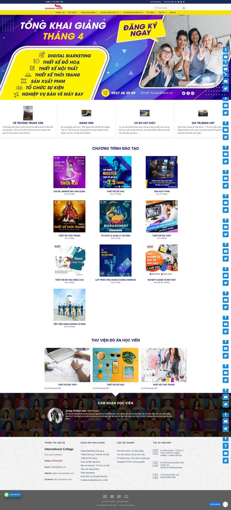 Thiết kế website Edu 32