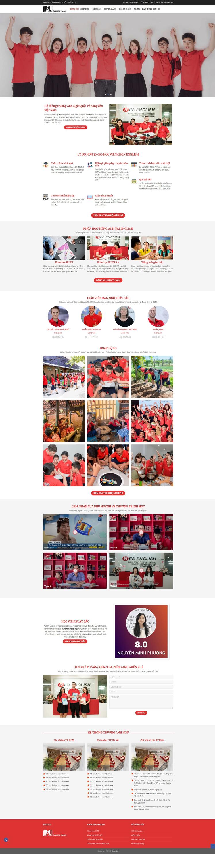 Thiết kế website Edu 36