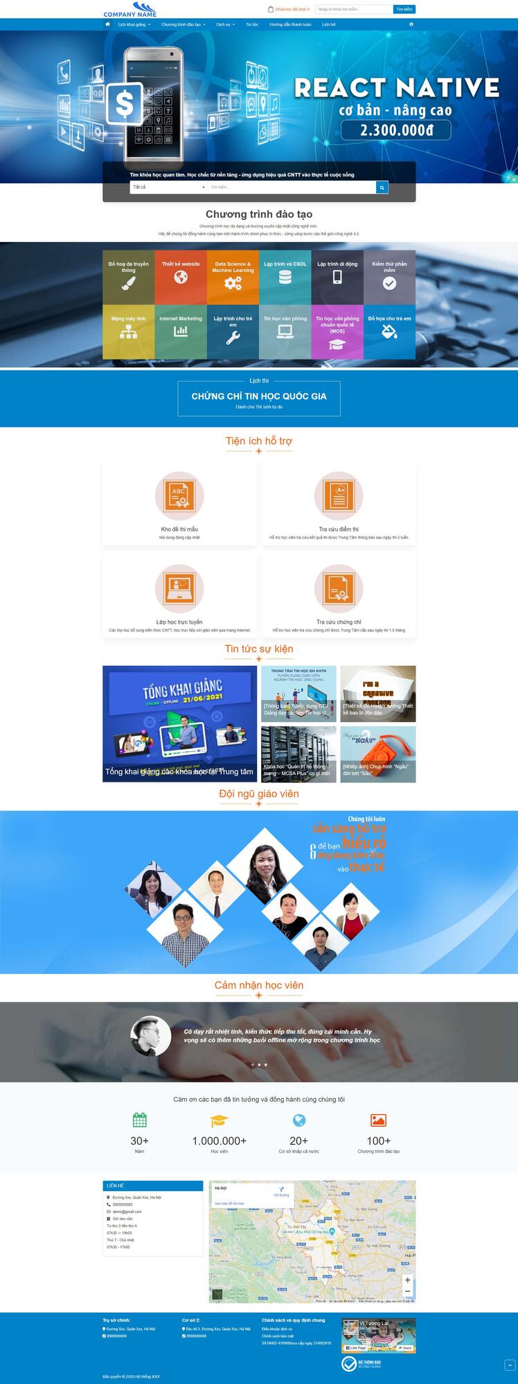 Thiết kế website Edu 37