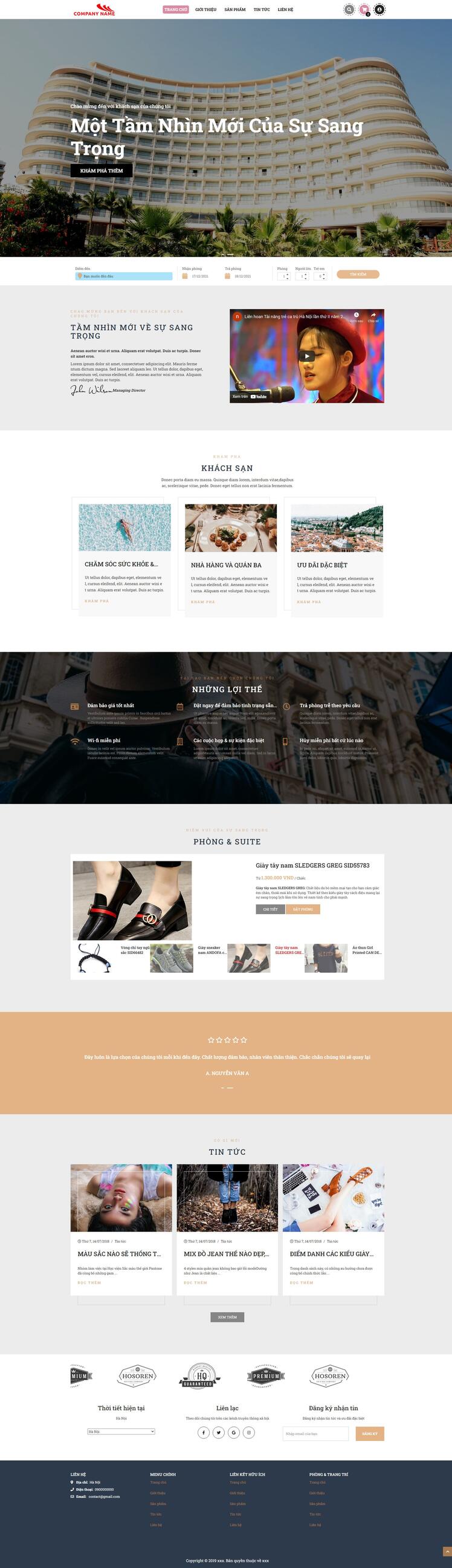 Thiết kế website khách sạn 116