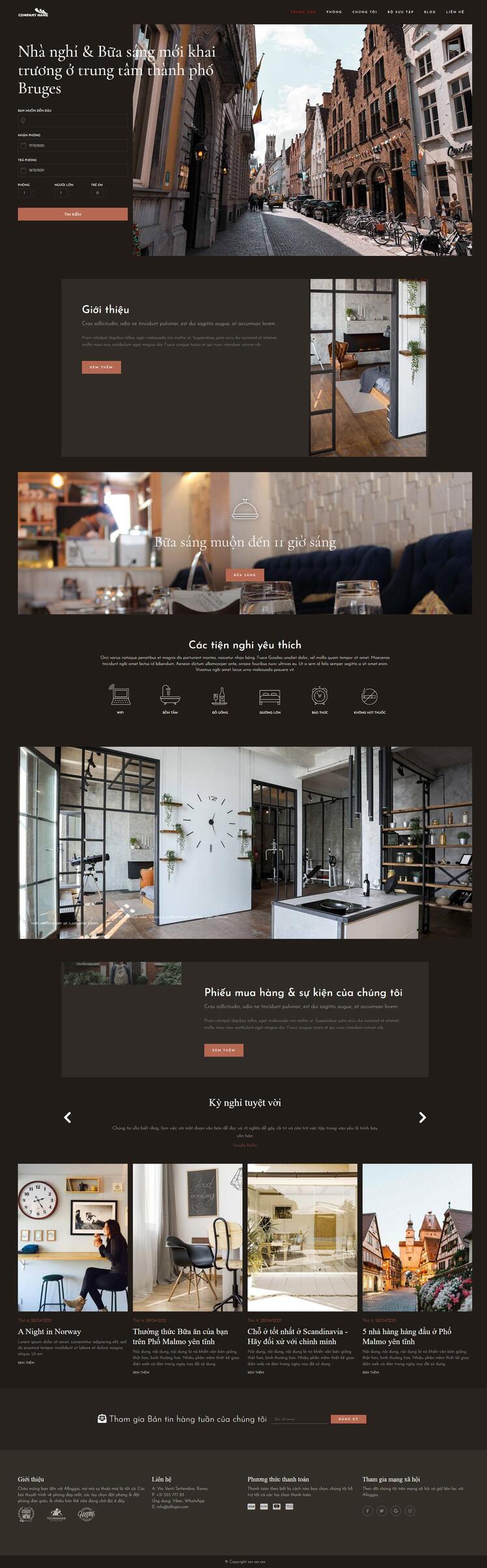 Thiết kế website khách sạn 118