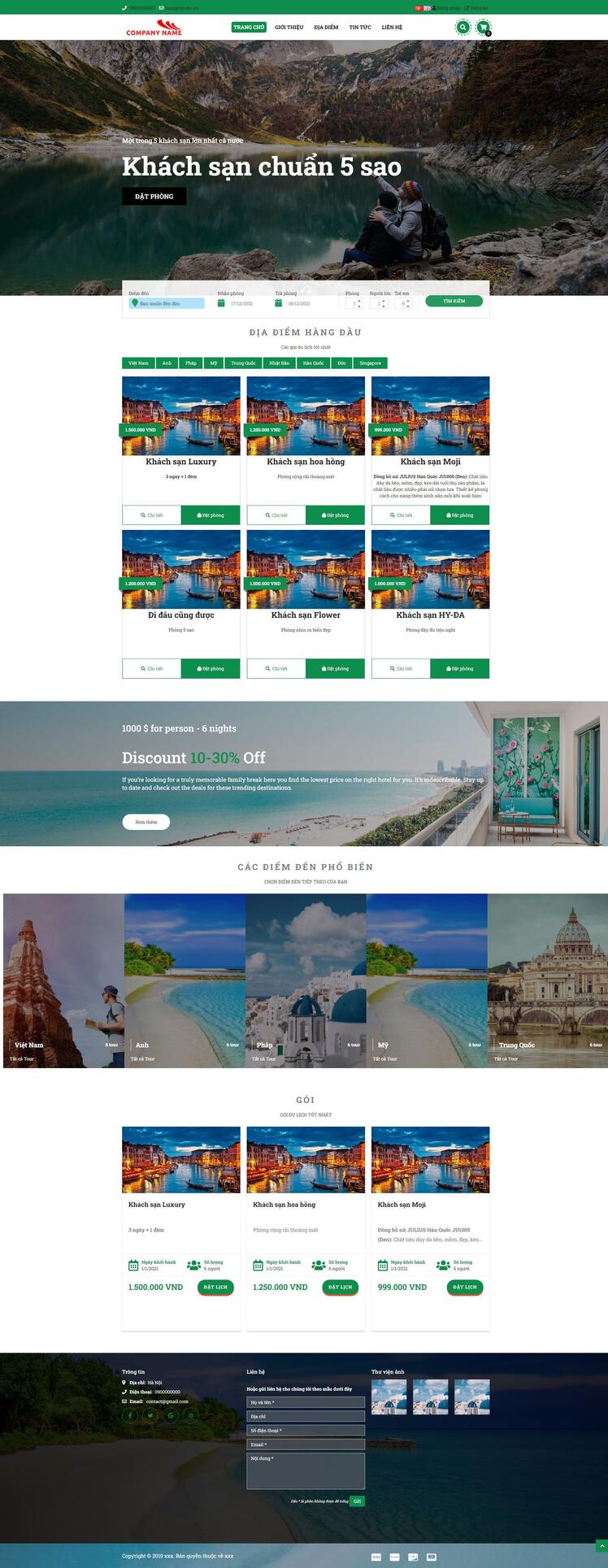 Thiết kế website khách sạn 120
