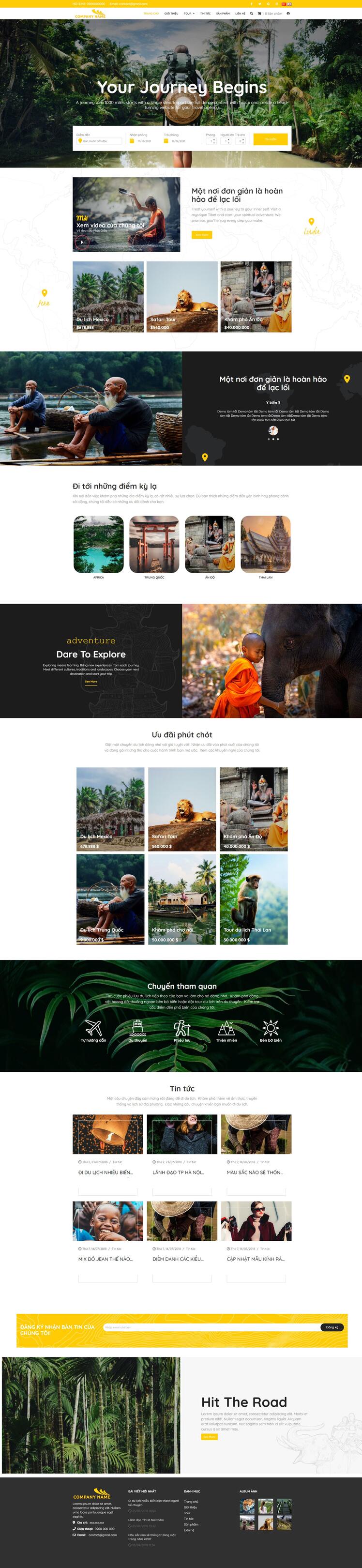 Thiết kế website du lịch 132