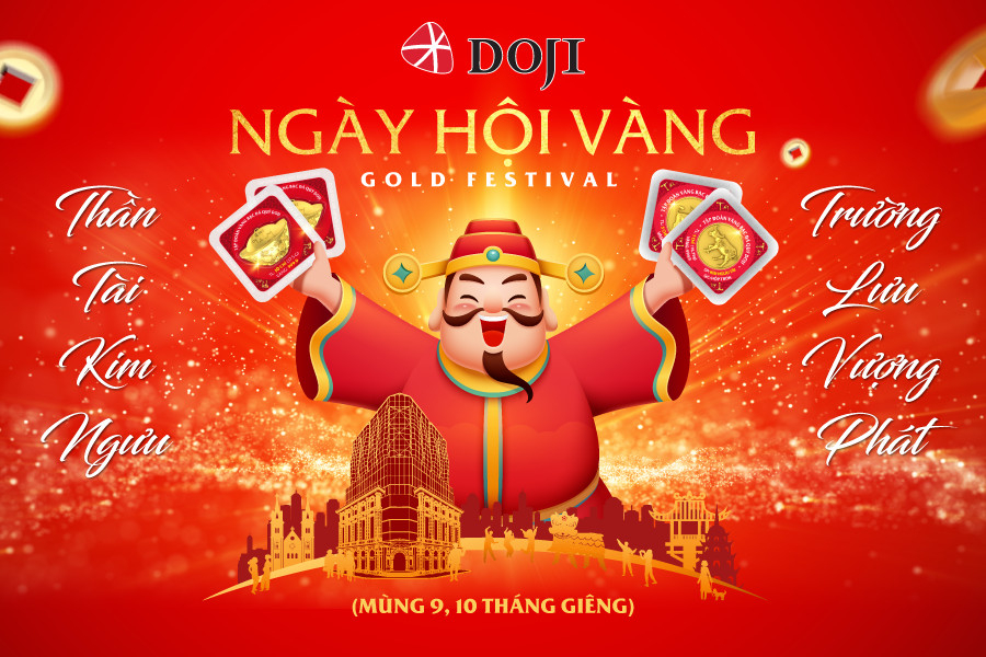 Duy nhất trên thị trường: Mua vàng Online ngày Thần Tài với eGold của DOJI