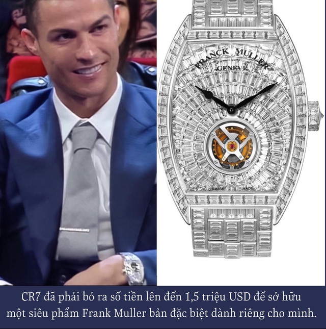 Choáng với BST biệt thự trên cổ tay của CR7: Đeo sương sương 1 tỷ là giản dị nhất với anh, có chiếc dát đầy kim cương - Ảnh 5. Choáng với BST biệt thự trên cổ tay của CR7: Đeo sương sương 1 tỷ là giản dị nhất với anh, có chiếc dát đầy kim cương - Ảnh 5.