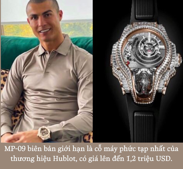 Choáng với BST biệt thự trên cổ tay của CR7: Đeo sương sương 1 tỷ là giản dị nhất với anh, có chiếc dát đầy kim cương - Ảnh 1. Choáng với BST biệt thự trên cổ tay của CR7: Đeo sương sương 1 tỷ là giản dị nhất với anh, có chiếc dát đầy kim cương - Ảnh 1.