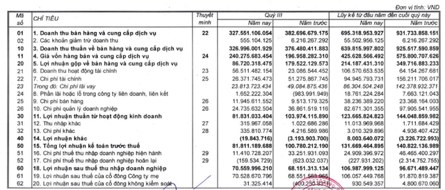 Văn Phú Invest (VPI) báo lãi 9 tháng đạt 107 tỷ đồng, mới hoàn thành 31% kế hoạch năm - Ảnh 1. Văn Phú Invest (VPI) báo lãi 9 tháng đạt 107 tỷ đồng, mới hoàn thành 31% kế hoạch năm - Ảnh 1.