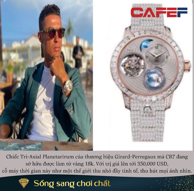 Choáng với BST biệt thự trên cổ tay của CR7: Đeo sương sương 1 tỷ là giản dị nhất với anh, có chiếc dát đầy kim cương - Ảnh 4. Choáng với BST biệt thự trên cổ tay của CR7: Đeo sương sương 1 tỷ là giản dị nhất với anh, có chiếc dát đầy kim cương - Ảnh 4.