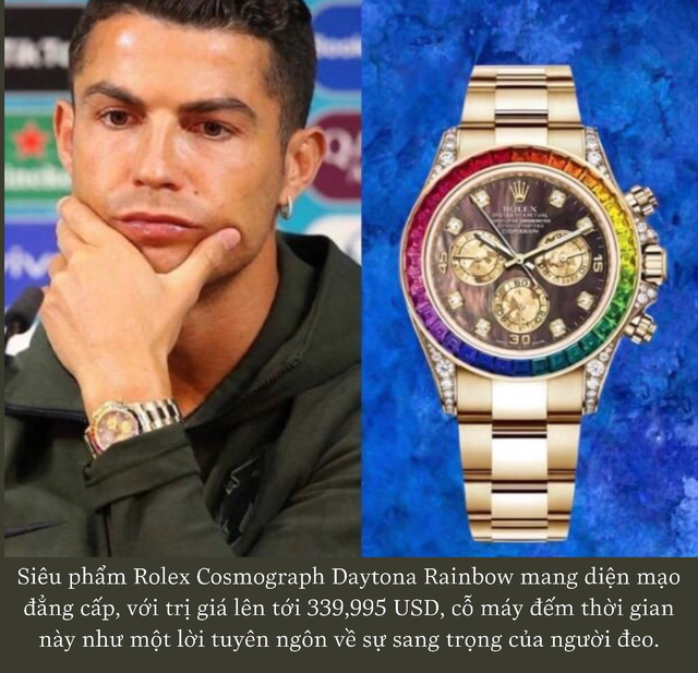 Choáng với BST biệt thự trên cổ tay của CR7: Đeo sương sương 1 tỷ là giản dị nhất với anh, có chiếc dát đầy kim cương - Ảnh 6. Choáng với BST biệt thự trên cổ tay của CR7: Đeo sương sương 1 tỷ là giản dị nhất với anh, có chiếc dát đầy kim cương - Ảnh 6.