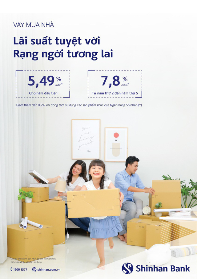 Ngân hàng Shinhan Việt Nam triển khai các gói lãi suất ưu đãi hấp dẫn - Ảnh 1. Ngân hàng Shinhan Việt Nam triển khai các gói lãi suất ưu đãi hấp dẫn - Ảnh 1.